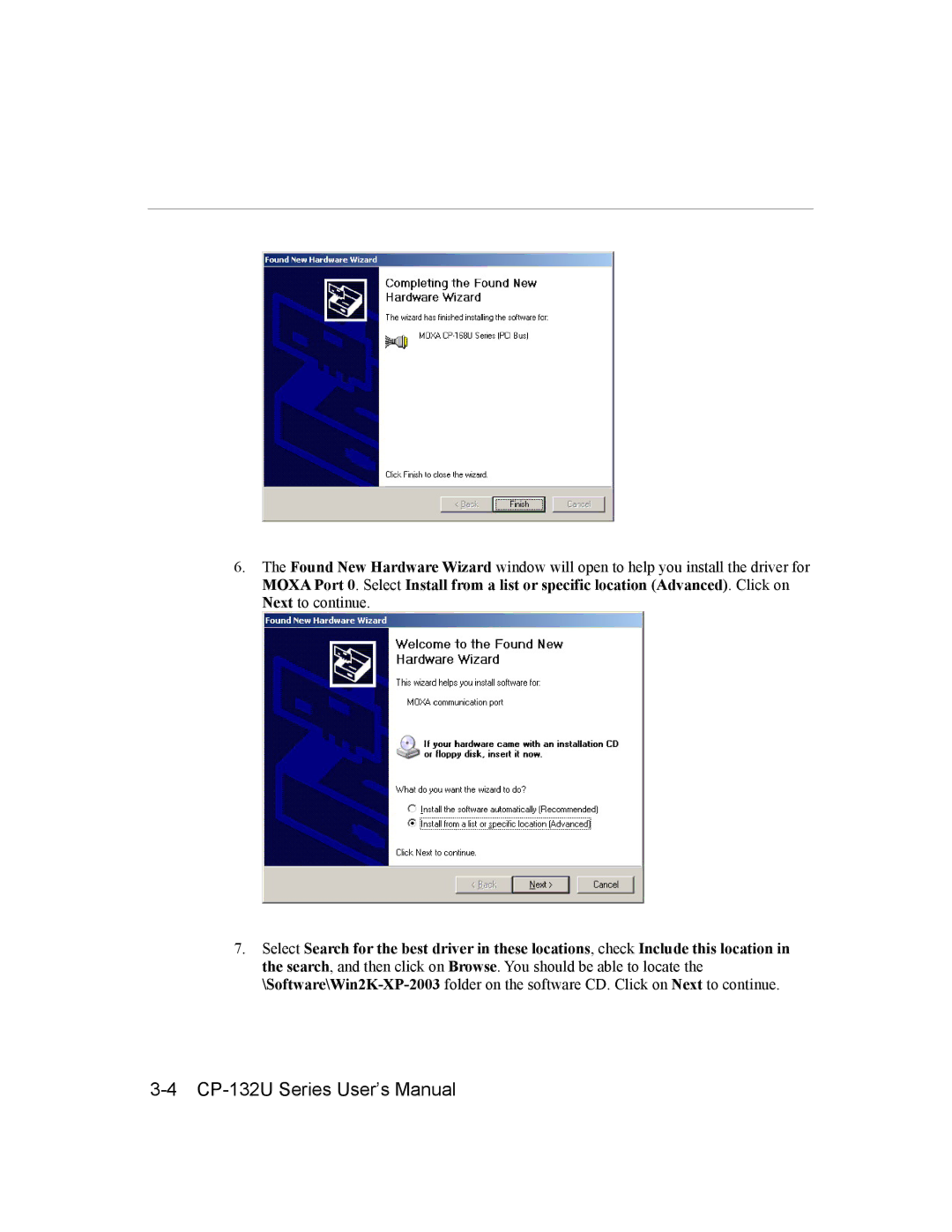 Moxa Technologies user manual CP-132U Series User’s Manual 