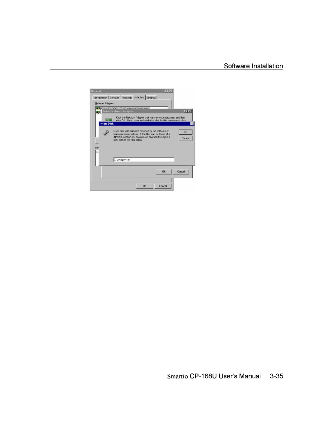 Moxa Technologies user manual Software Installation Smartio CP-168U User’s Manual 