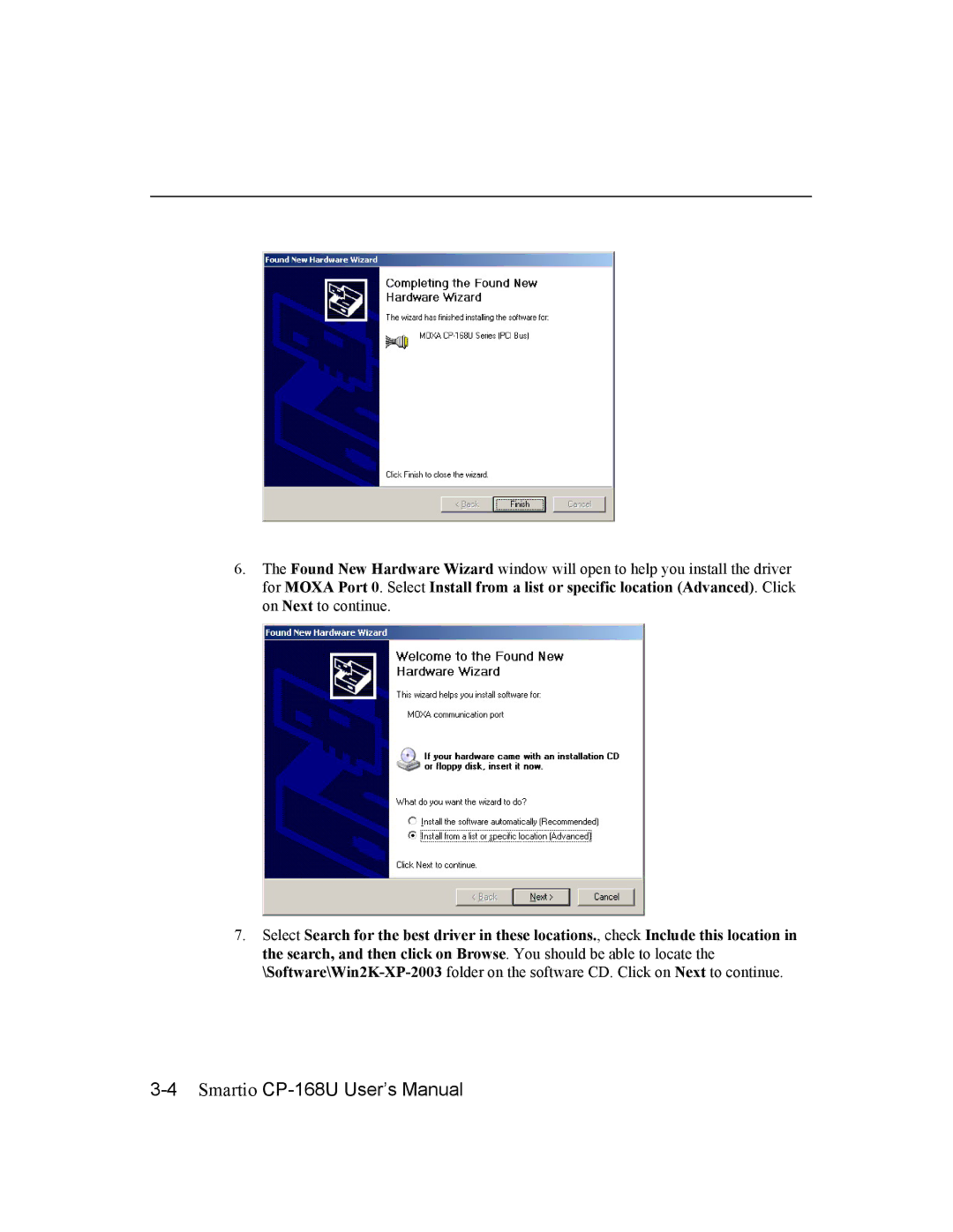 Moxa Technologies user manual Smartio CP-168U User’s Manual 