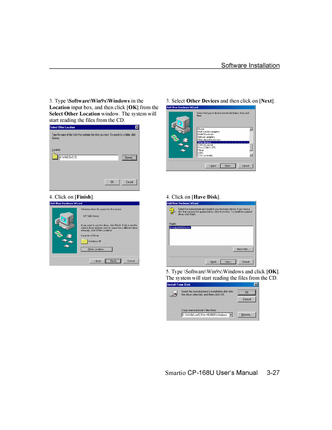 Moxa Technologies CP-168U user manual Software Installation 