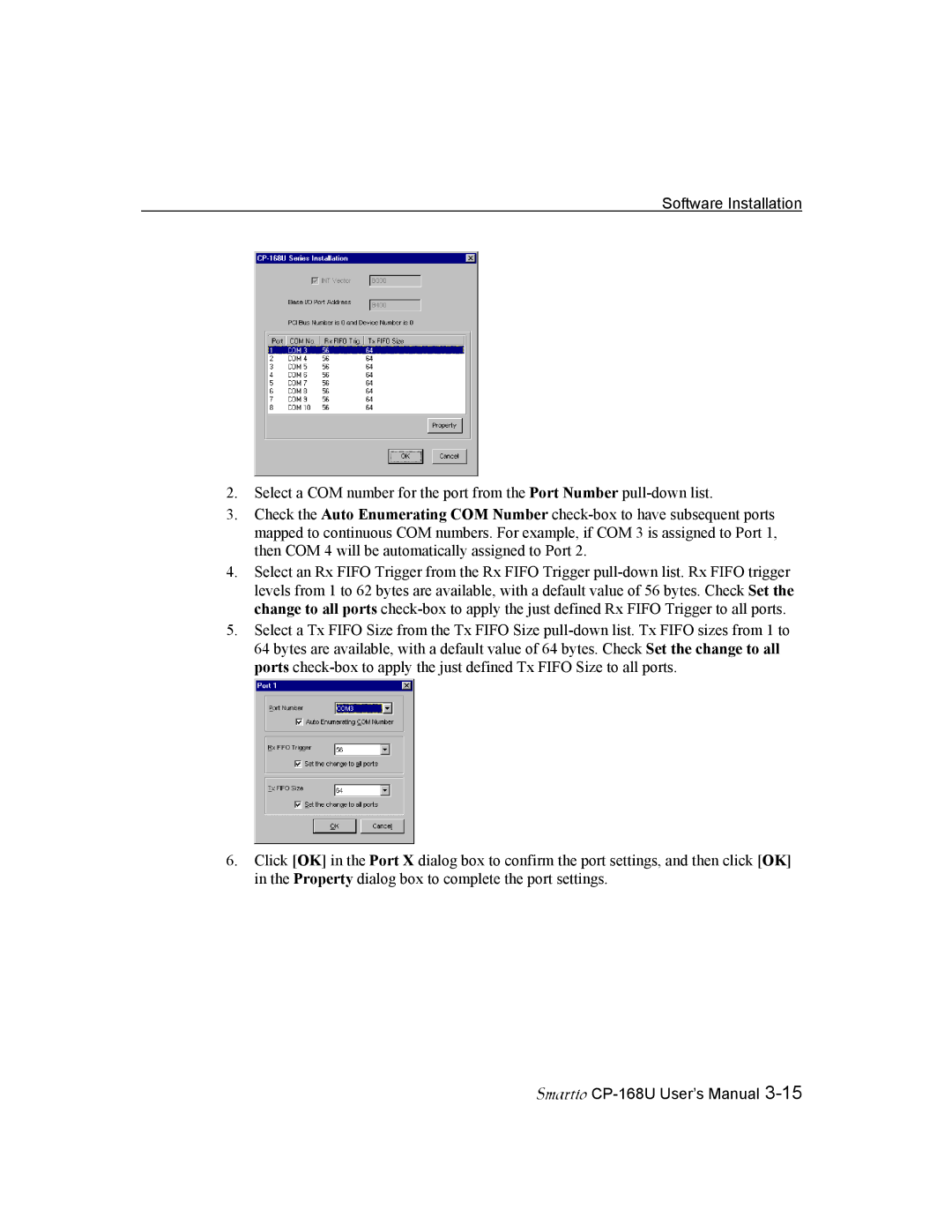 Moxa Technologies CP-168U user manual Software Installation 