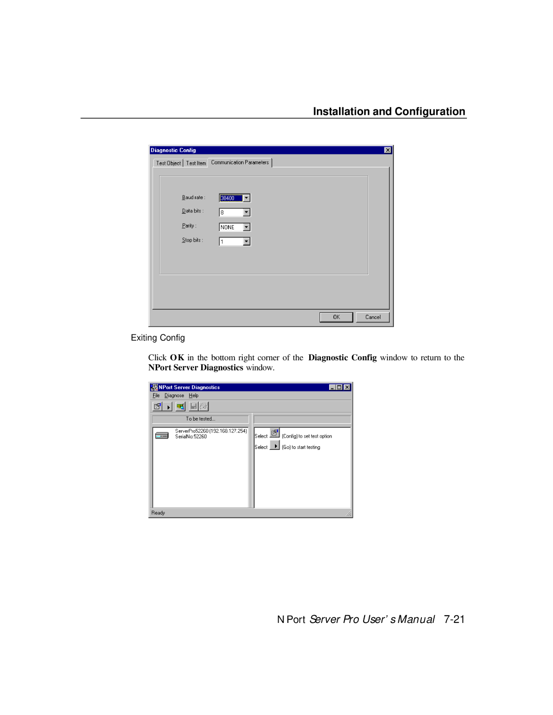 Moxa Technologies DE-308, DE-303 manual Exiting Config 