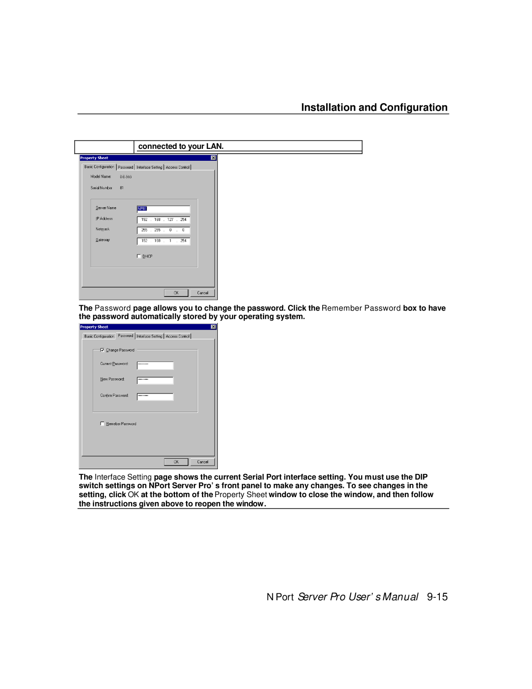 Moxa Technologies DE-308, DE-303 manual Connected to your LAN 