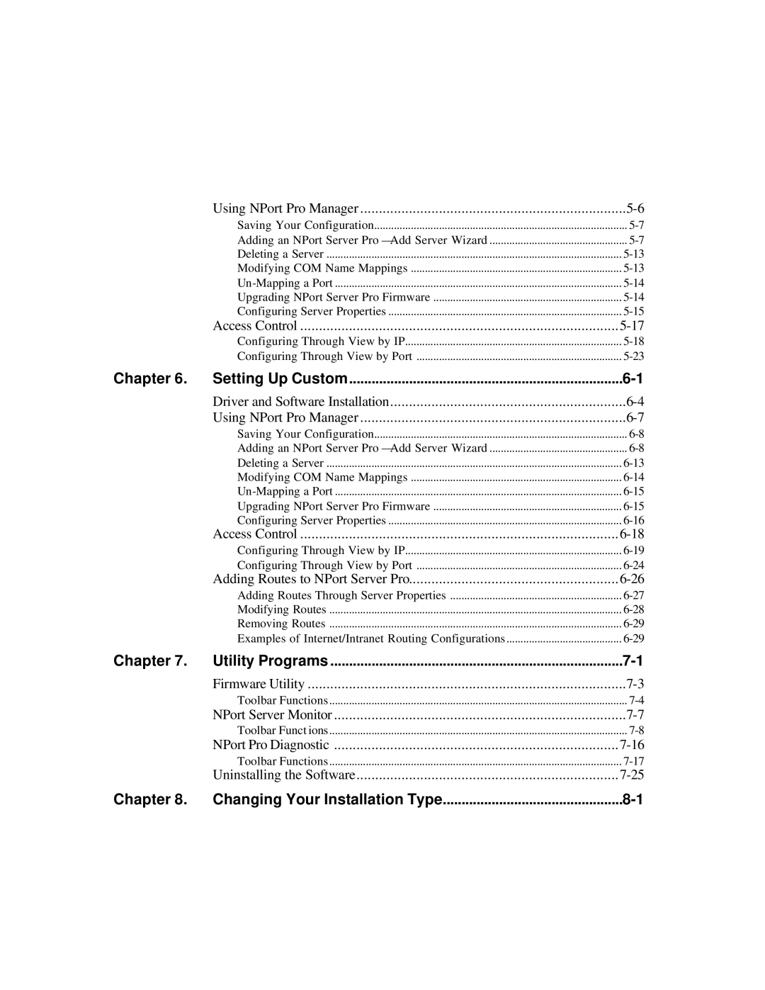 Moxa Technologies DE-308, DE-303 manual Changing Your Installation Type 