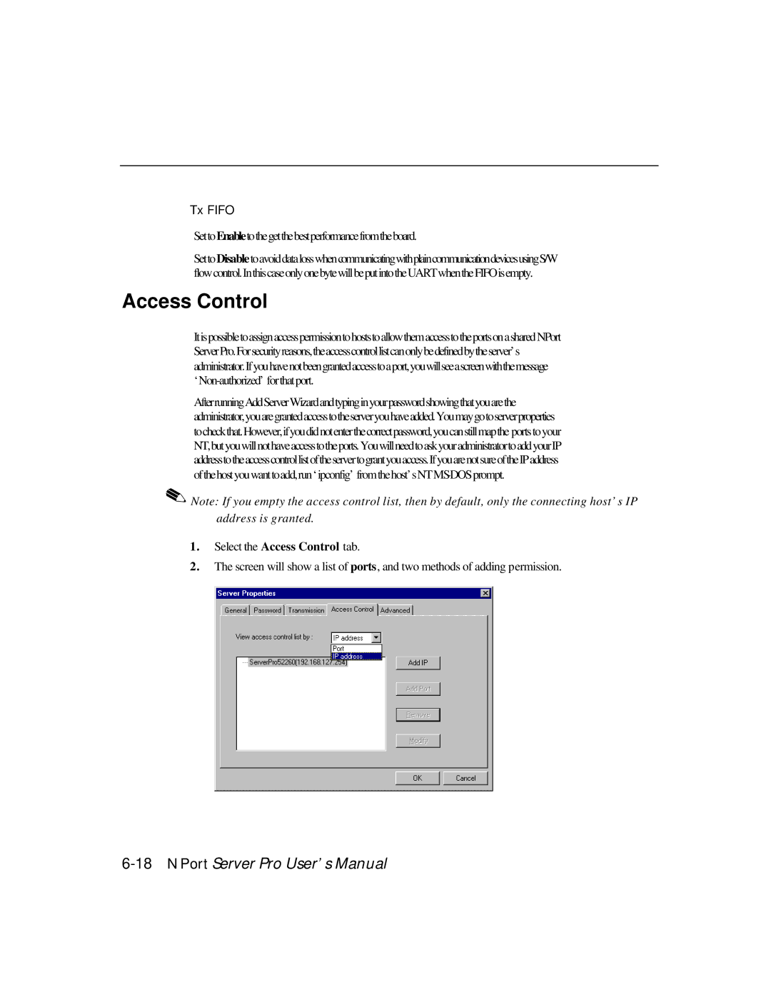 Moxa Technologies DE-303, DE-308 manual Access Control 