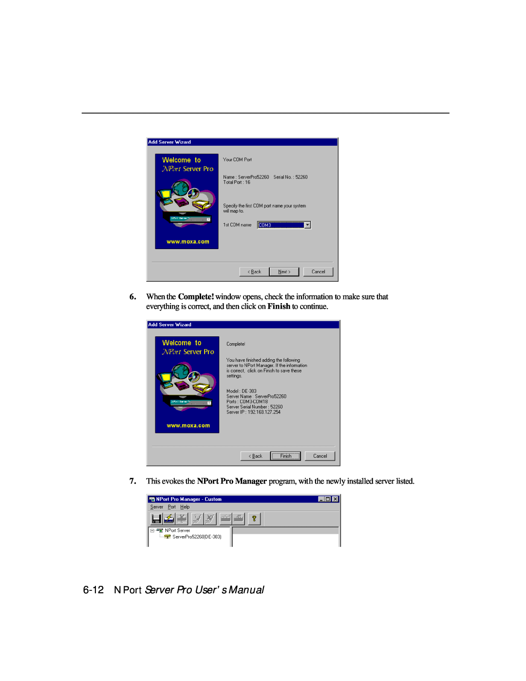 Moxa Technologies DE-303, DE-308 manual NPort Server Pro User’s Manual 