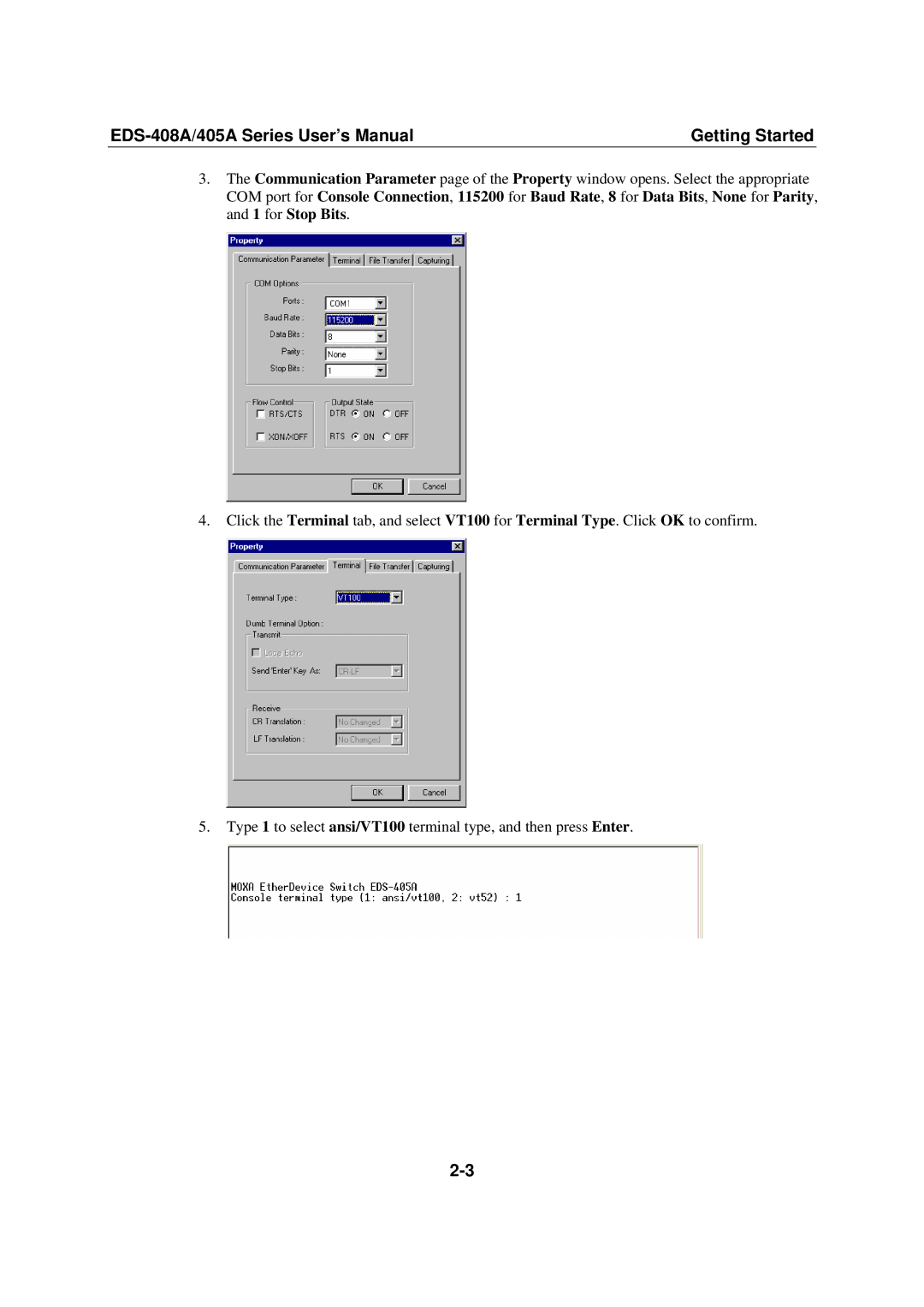 Moxa Technologies 405A SERIES user manual EDS-408A/405A Series User’s Manual 