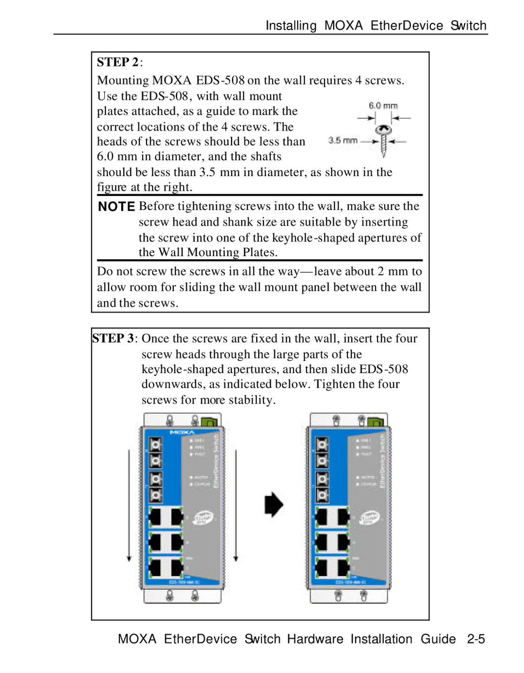 Moxa Technologies EDS-508 manual Step 