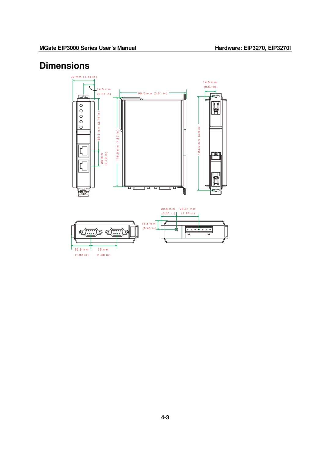 Moxa Technologies EIP3000 DF1 user manual 29 mm 1.14 