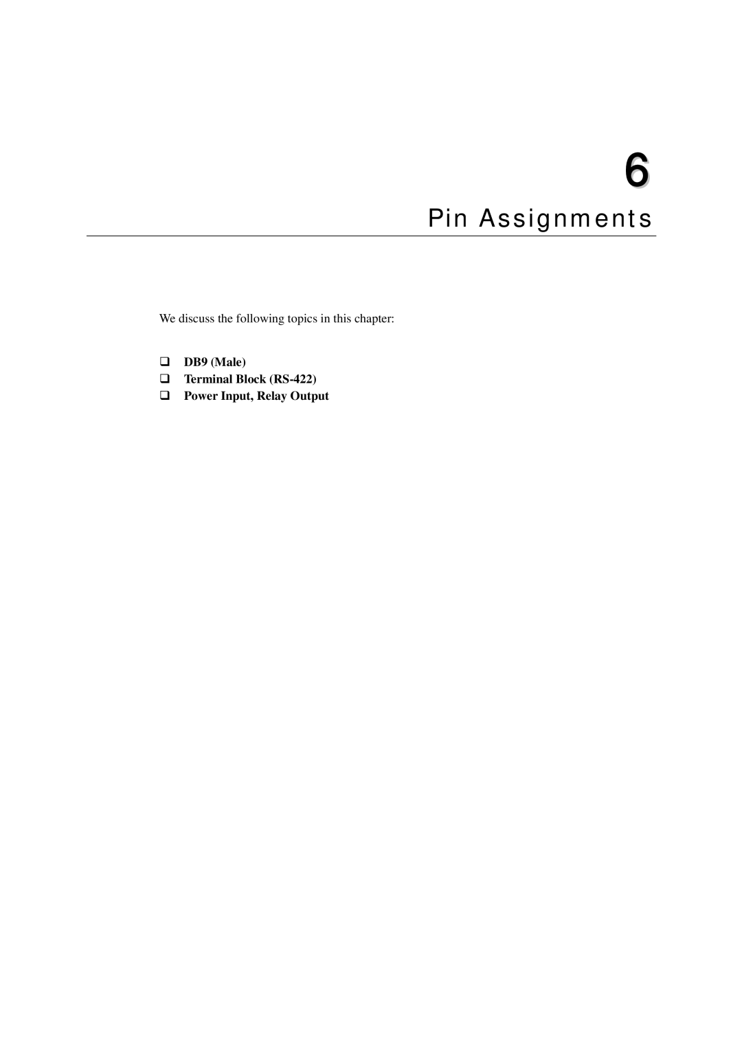 Moxa Technologies EIP3000 DF1 user manual Pin Assignments 