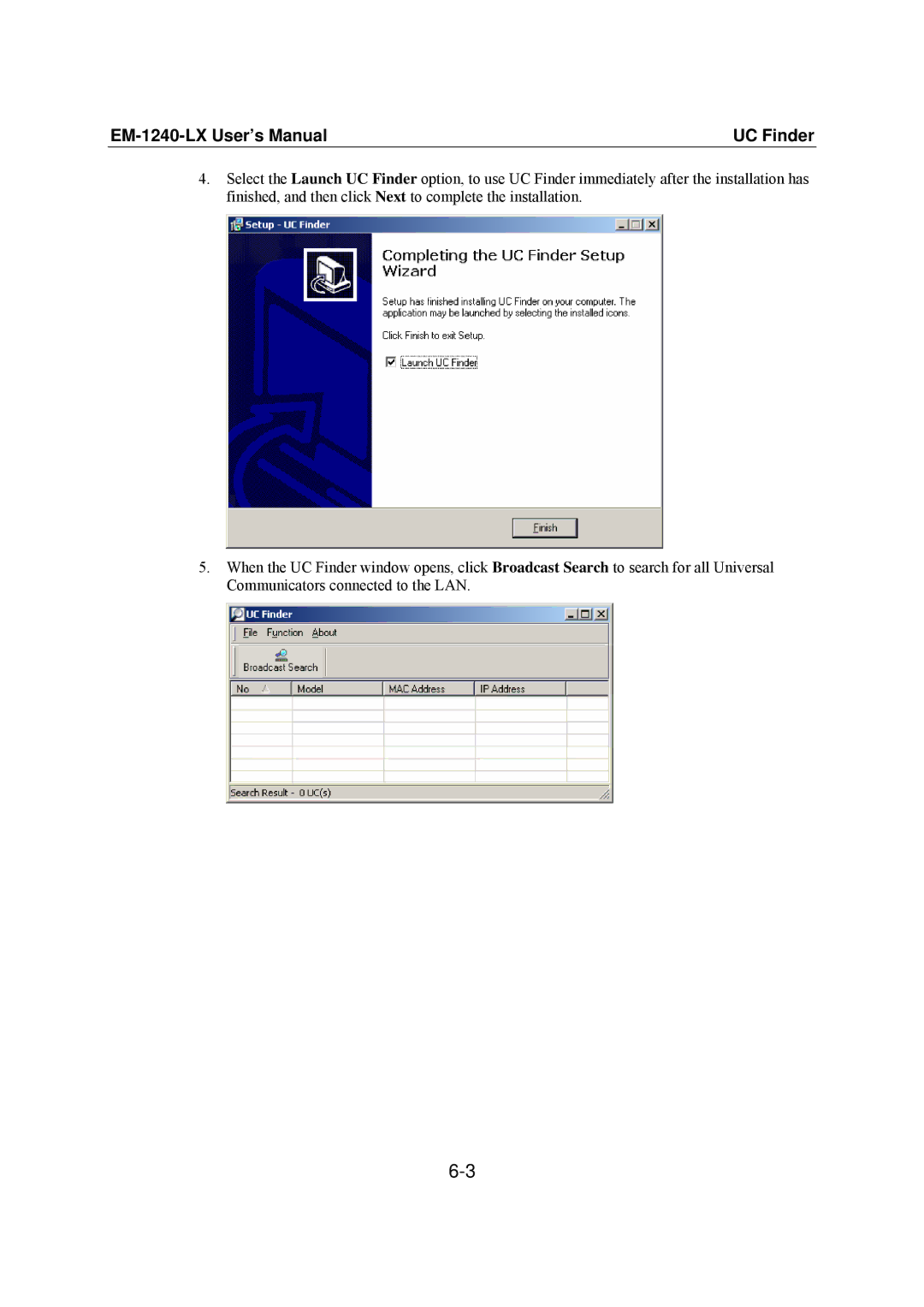 Moxa Technologies user manual EM-1240-LX User’s Manual UC Finder 