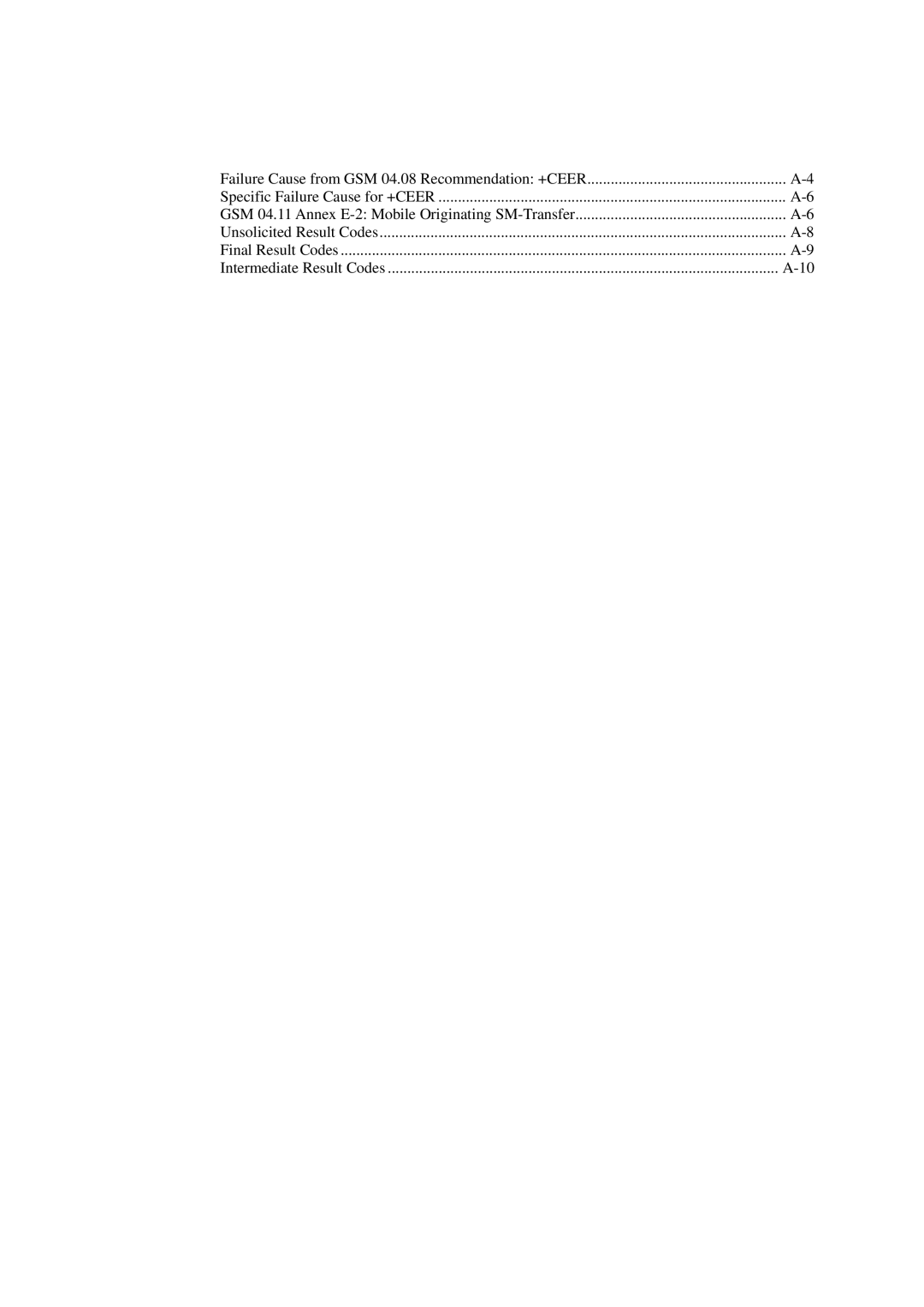 Moxa Technologies G2150I manual Failure Cause from GSM 04.08 Recommendation +CEER 