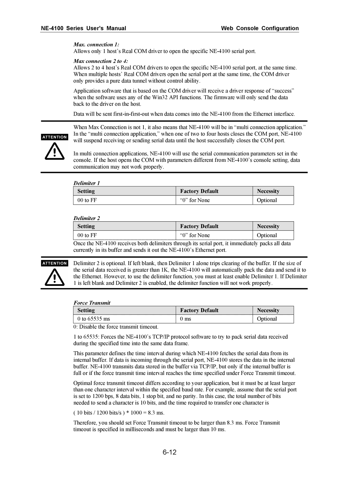 Moxa Technologies user manual NE-4100 Series User’s Manual Web Console Configuration 