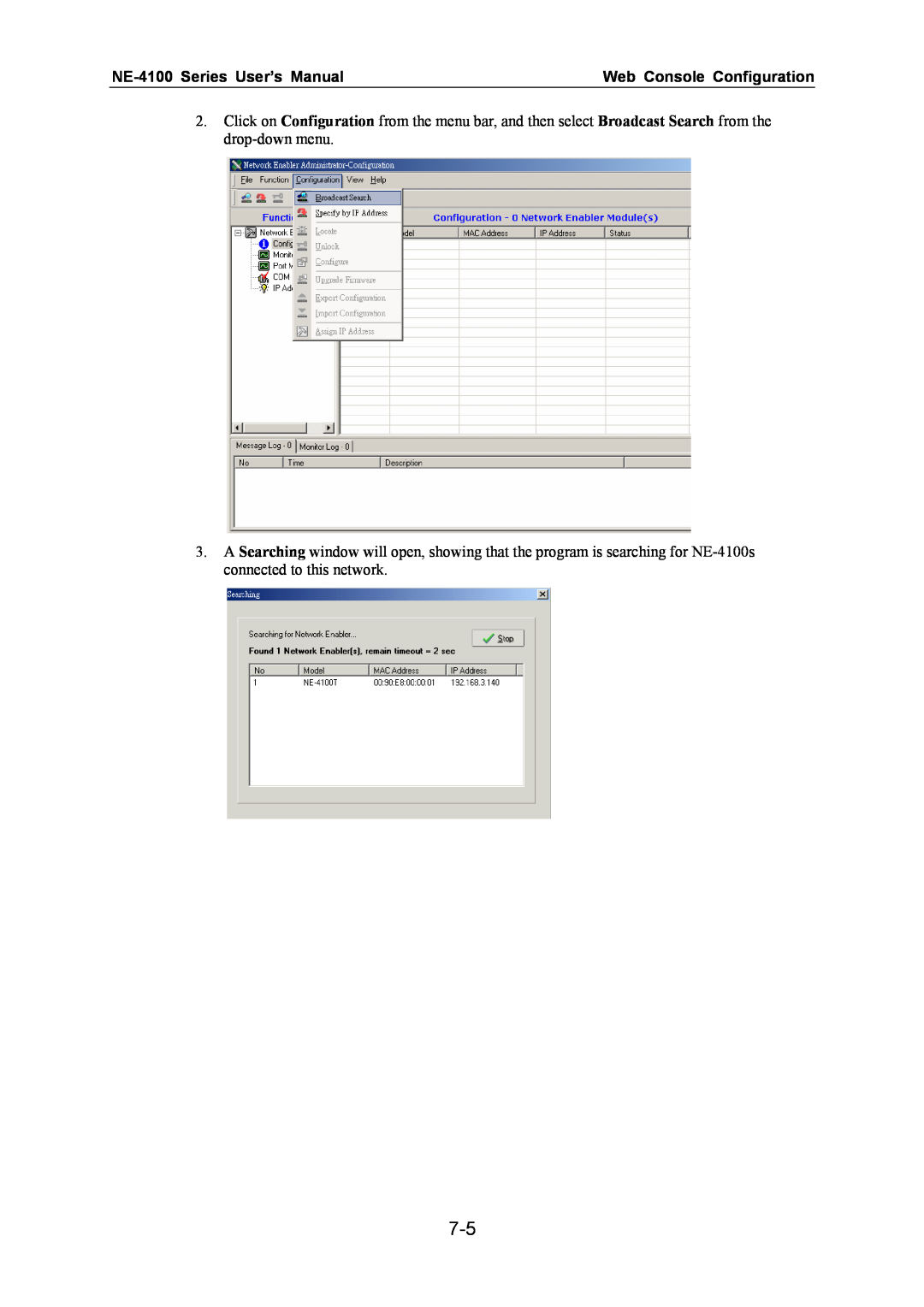 Moxa Technologies user manual NE-4100 Series User’s Manual, Web Console Configuration 
