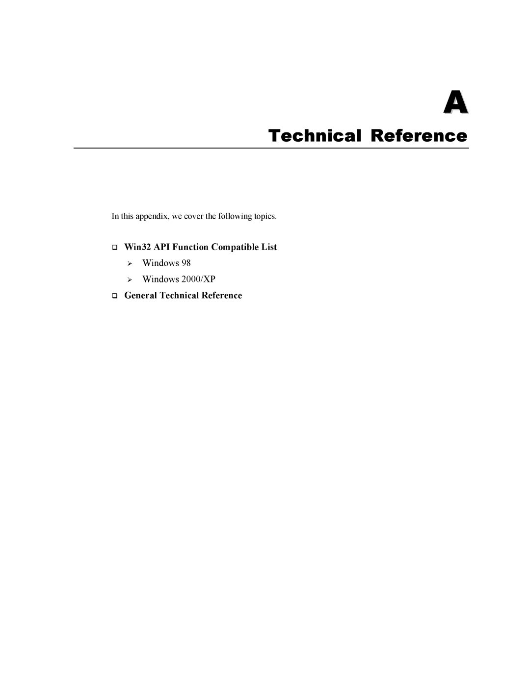 Moxa Technologies NPort 1240, NPort 1220 user manual Technical Reference 