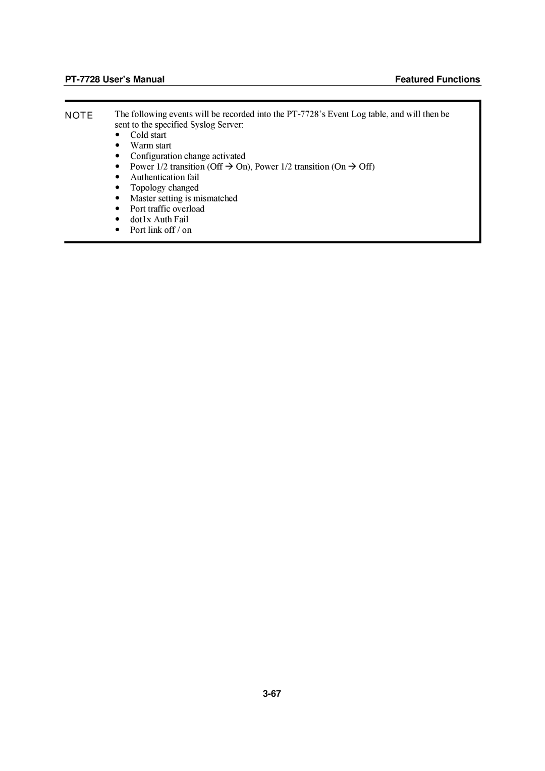 Moxa Technologies user manual PT-7728 User’s Manual Featured Functions 