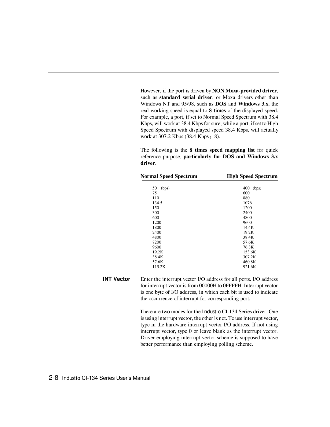 Moxa Technologies RS-485, RS-422 user manual Nor mal Speed Spectr um High Speed Spectr um 