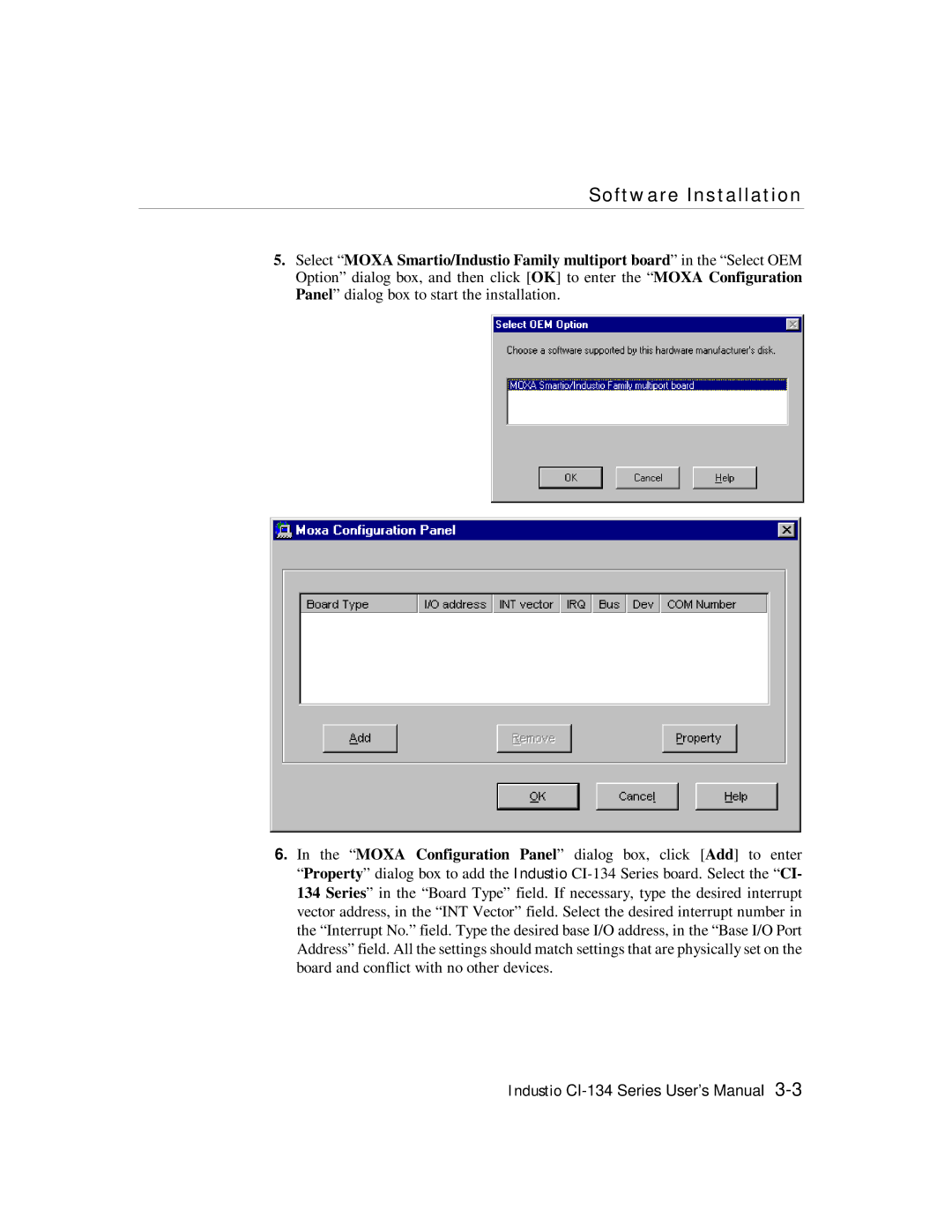 Moxa Technologies RS-422, RS-485 user manual Software Installation 