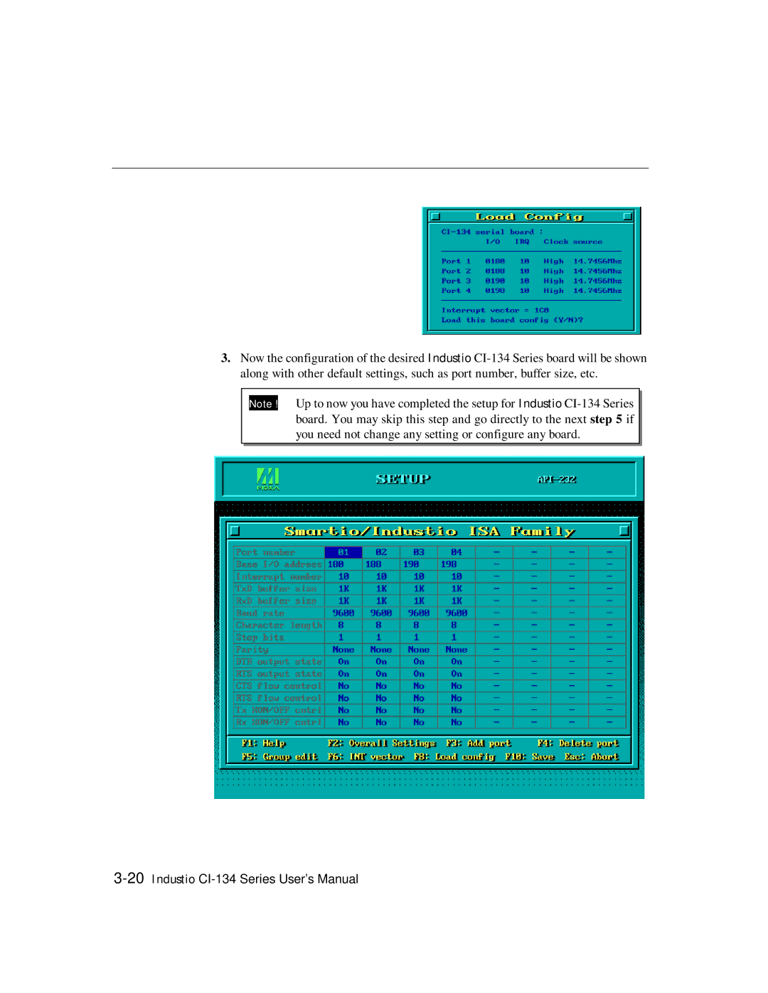 Moxa Technologies RS-485, RS-422 user manual 20Industio CI-134 Series User’s Manual 