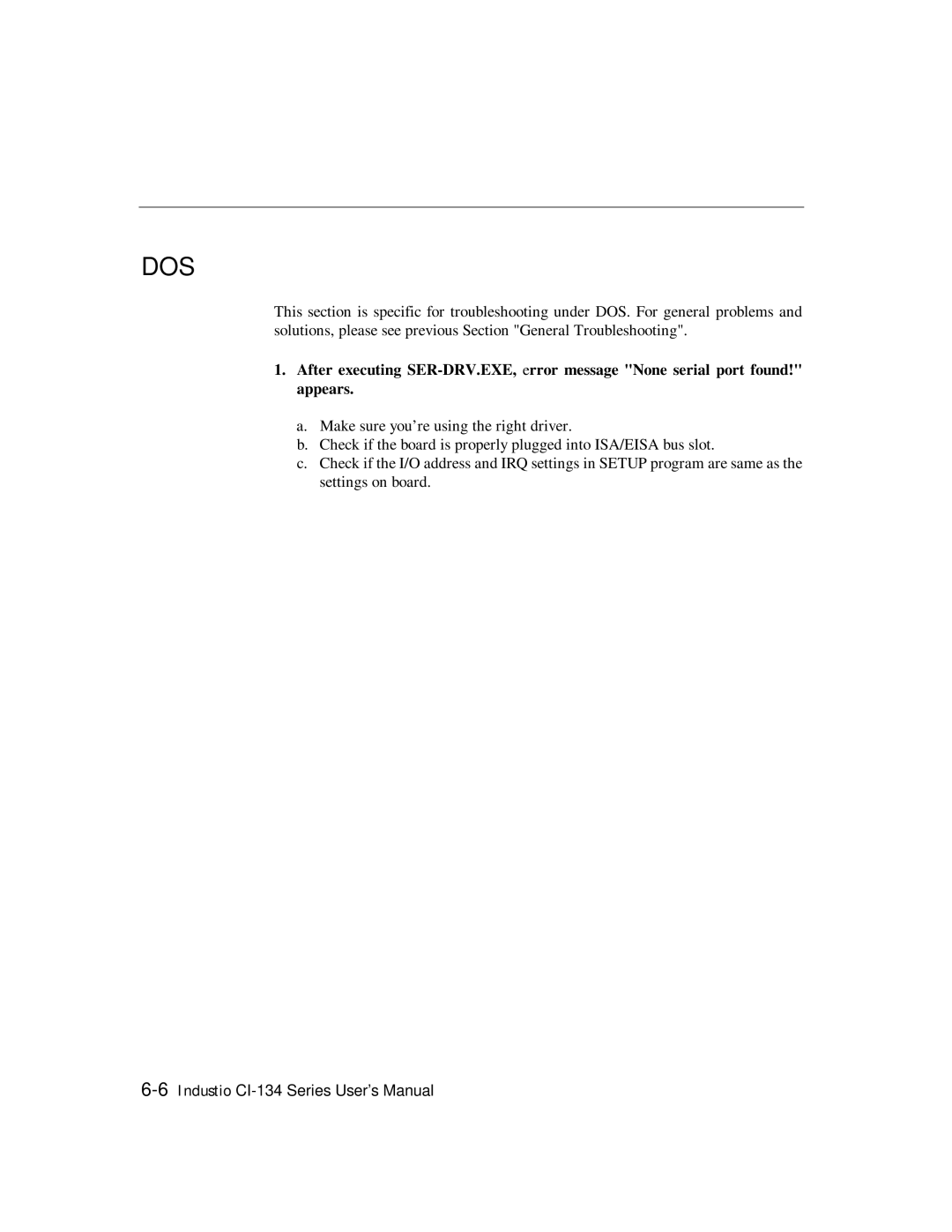 Moxa Technologies RS-485, RS-422 user manual Dos 