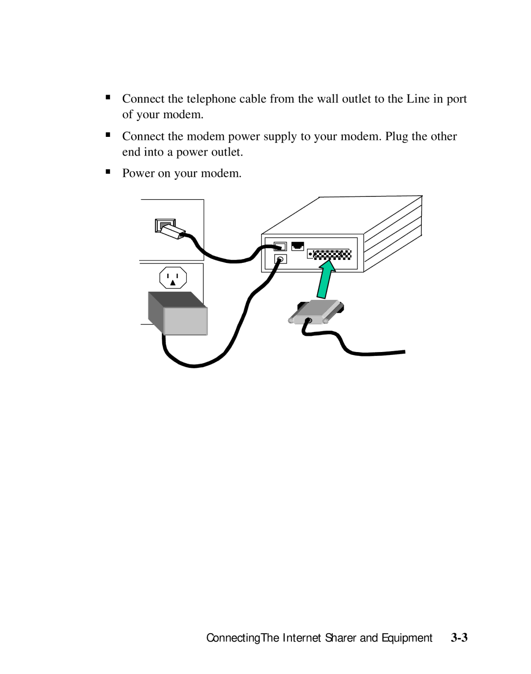 Moxa Technologies SD1000 user manual ConnectingThe Internet Sharer and Equipment 