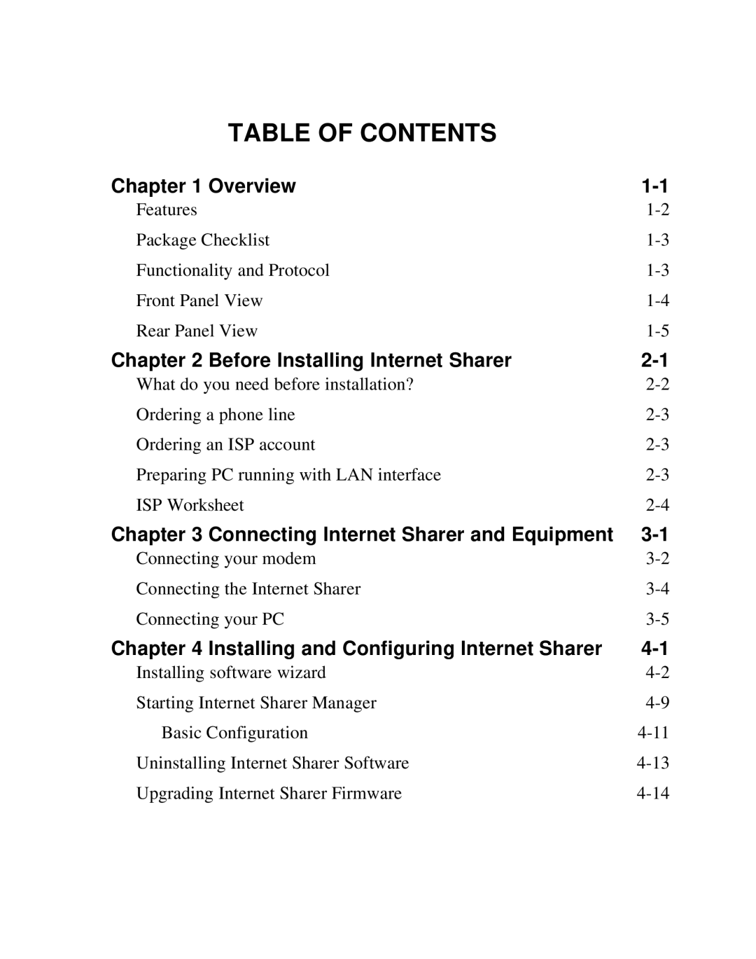 Moxa Technologies SD1000 user manual Table of Contents 