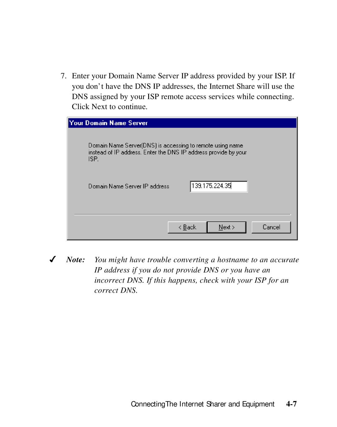 Moxa Technologies SD1000 user manual ConnectingThe Internet Sharer and Equipment 