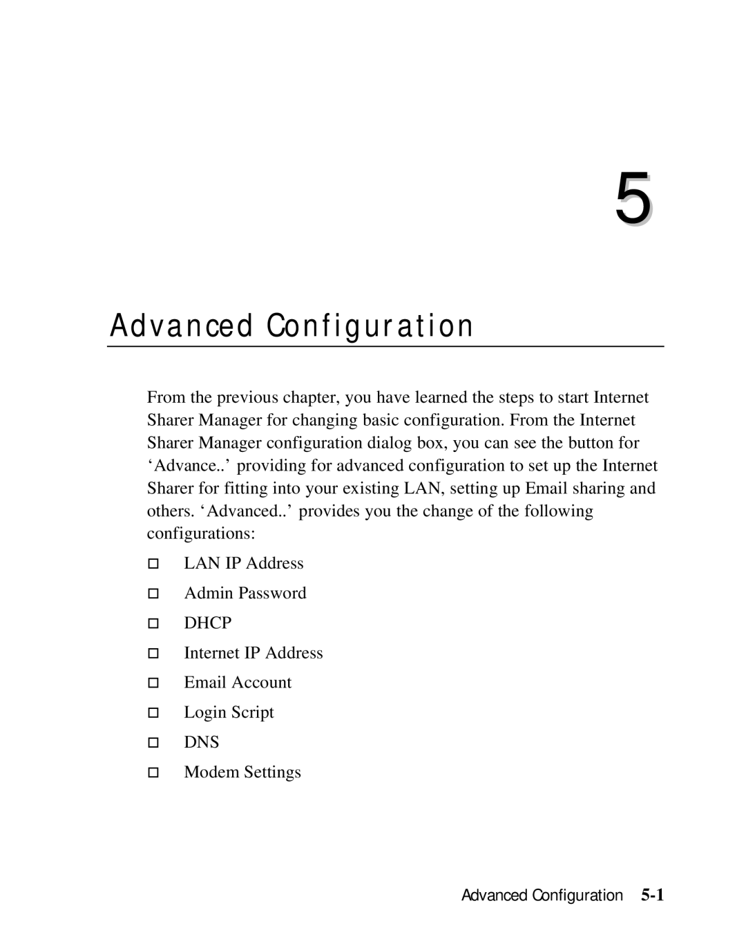 Moxa Technologies SD1000 user manual Advanced Configuration 