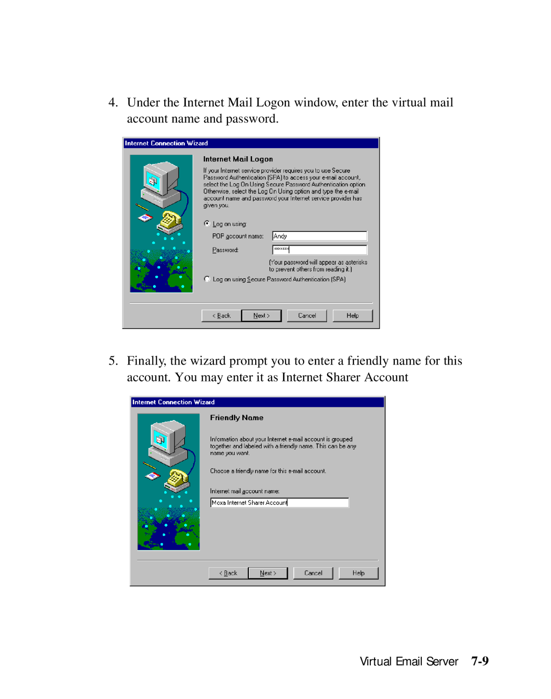 Moxa Technologies SD1000 user manual Virtual Email Server 