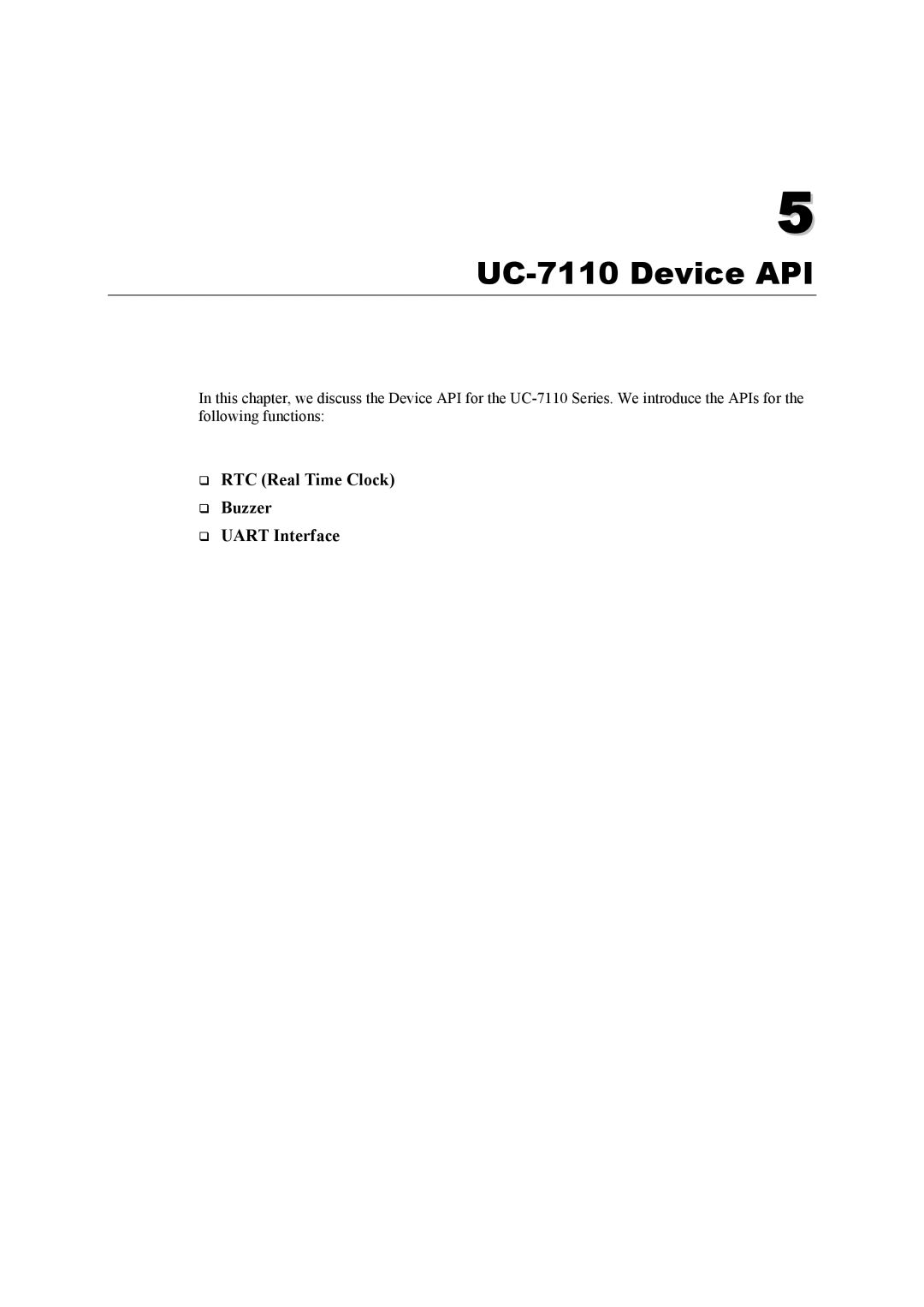 Moxa Technologies user manual UC-7110 Device API 