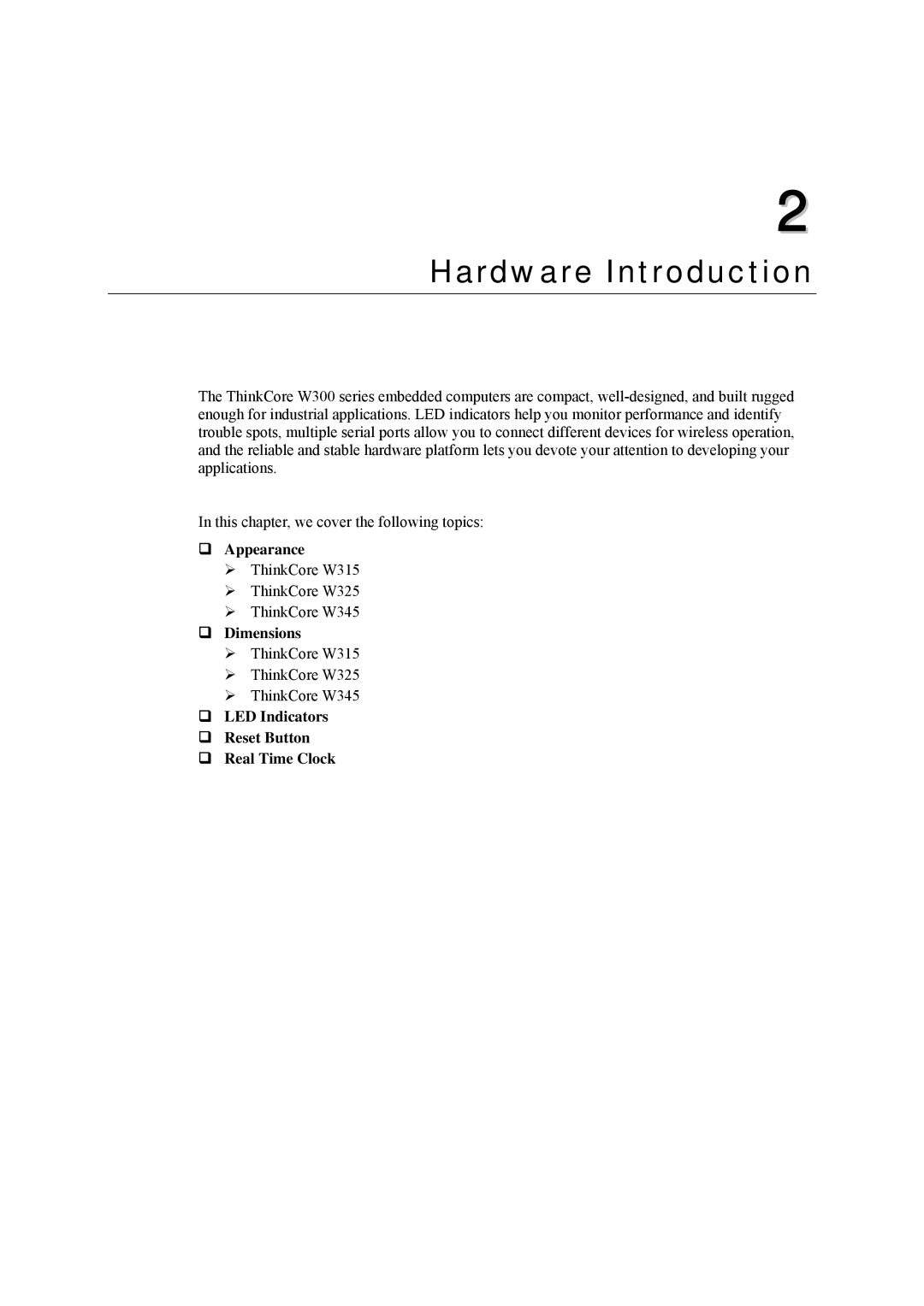 Moxa Technologies W315 user manual Hardware Introduction, ‰ Appearance, ‰ Dimensions 