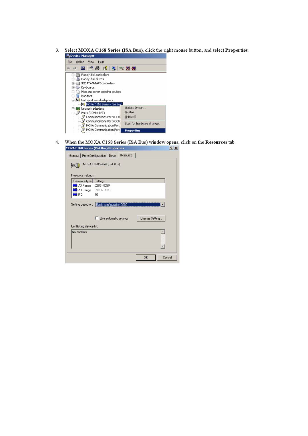 Moxa Technologies Windows 2003 Driver manual 