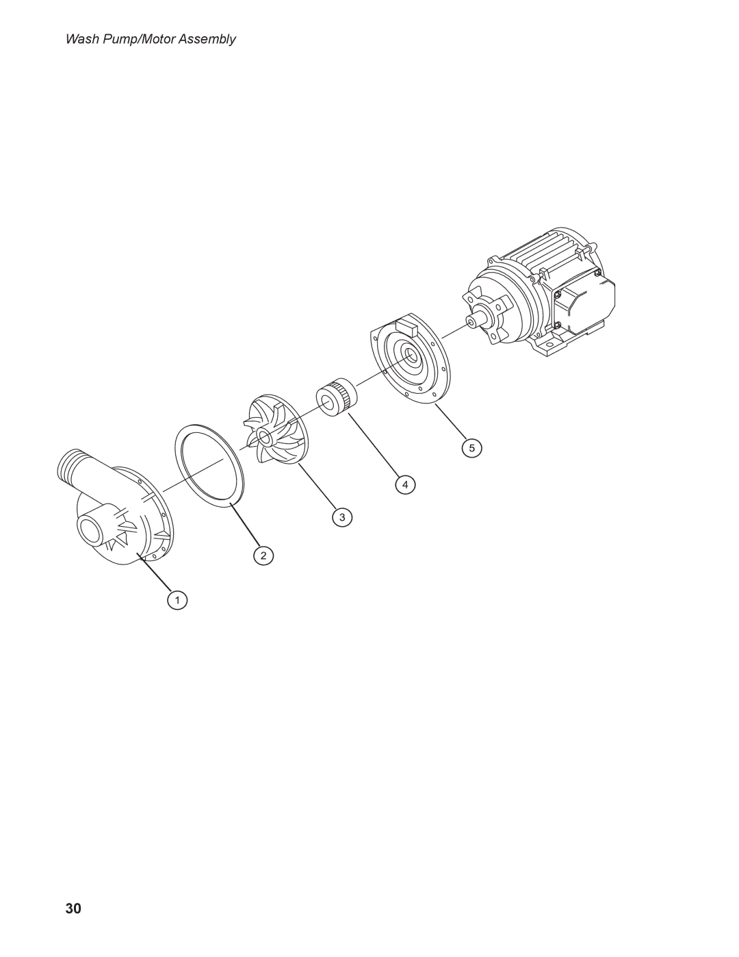 Moyer Diebel 301HT M2 installation manual Wash Pump/Motor Assembly 