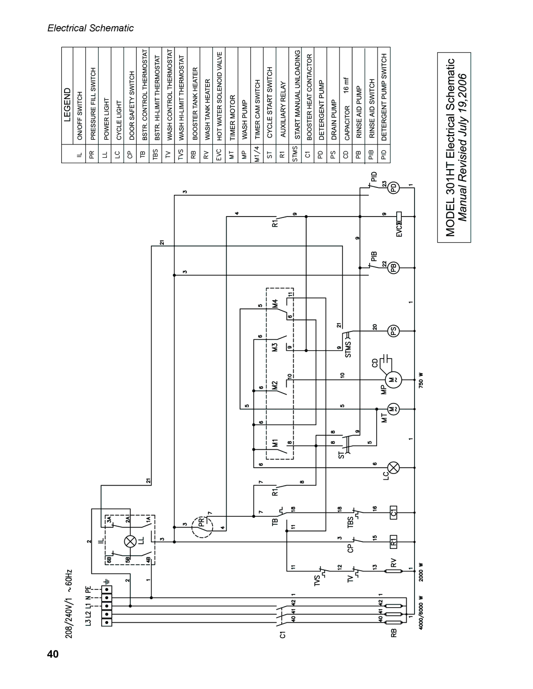 Moyer Diebel 301HT M2 installation manual Electrical Schematic 