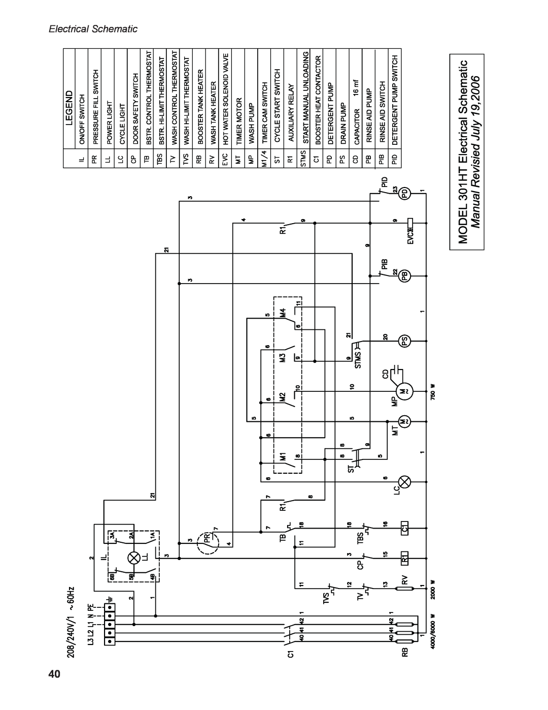 Moyer Diebel 301HT M2 installation manual Electrical Schematic 