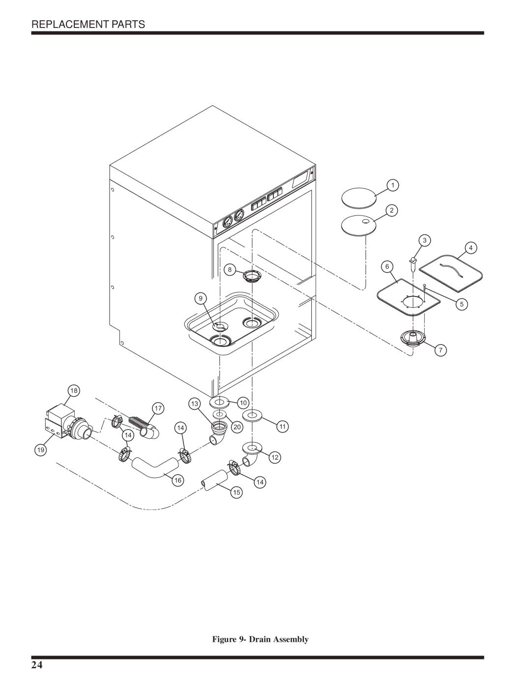 Moyer Diebel 301HT technical manual Drain Assembly 