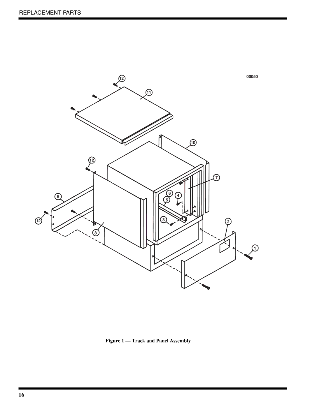 Moyer Diebel 401-LTM2 PLUS, 401-HTNM2 PLUS, 401-HTM2 PLUS technical manual Track and Panel Assembly 