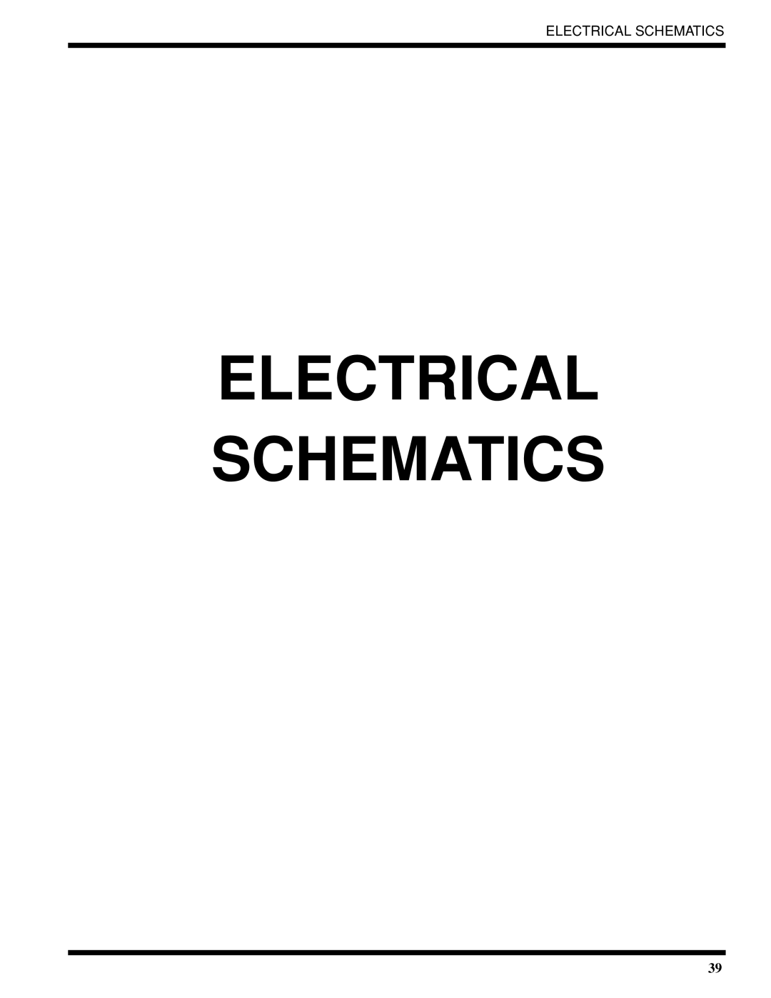 Moyer Diebel 401-HTNM2 PLUS, 401-LTM2 PLUS, 401-HTM2 PLUS technical manual Electrical Schematics 