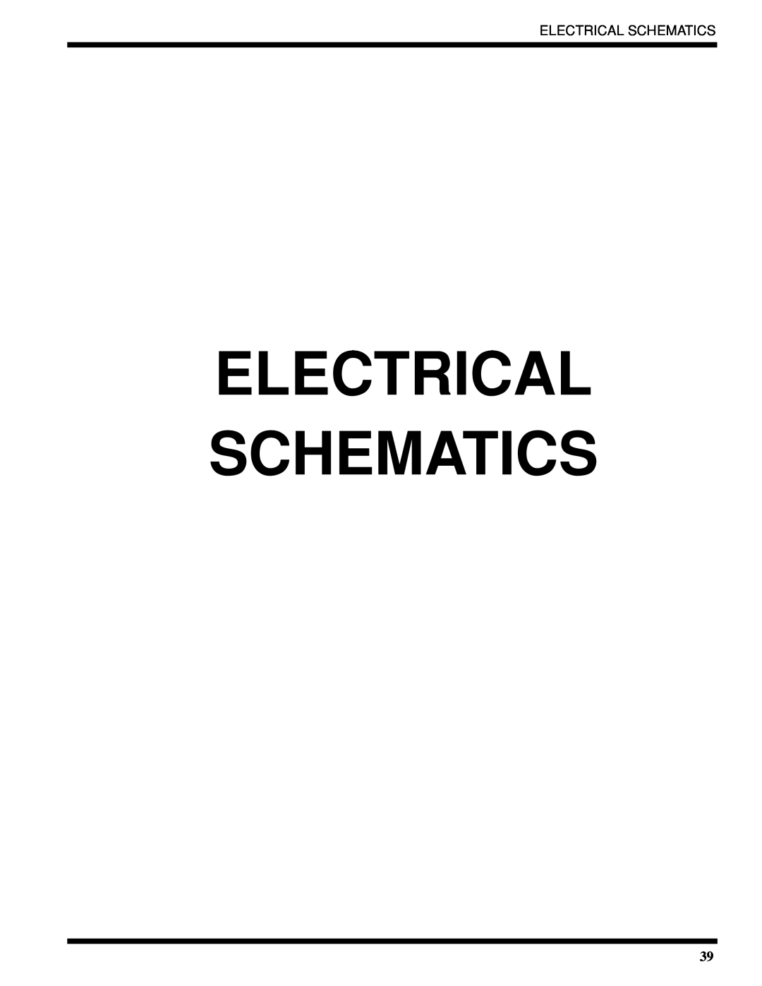Moyer Diebel 401-HTNM2 PLUS, 401-LTM2 PLUS, 401-HTM2 PLUS technical manual Electrical Schematics 