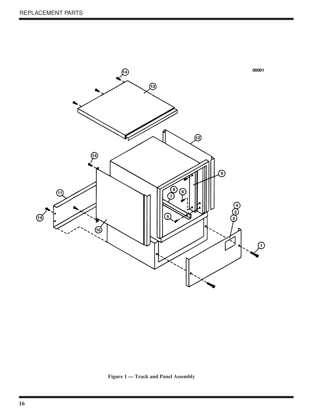 Moyer Diebel 501-HTN, 501-LT technical manual Track and Panel Assembly 