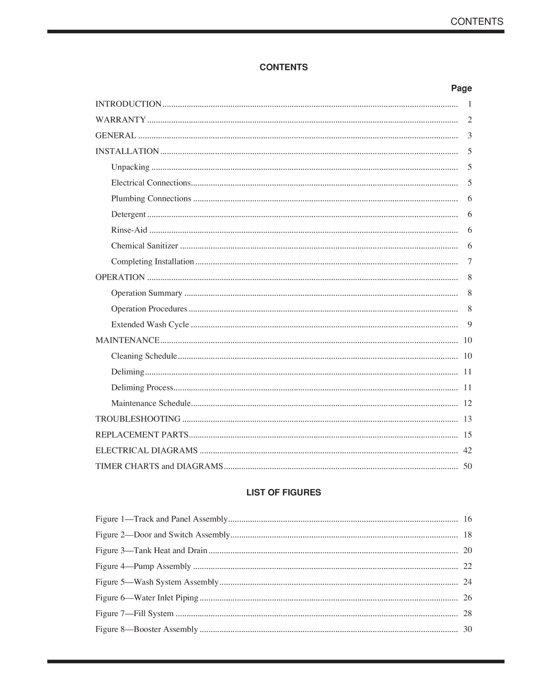 Moyer Diebel 501-LT, 501-HTN technical manual Contents 