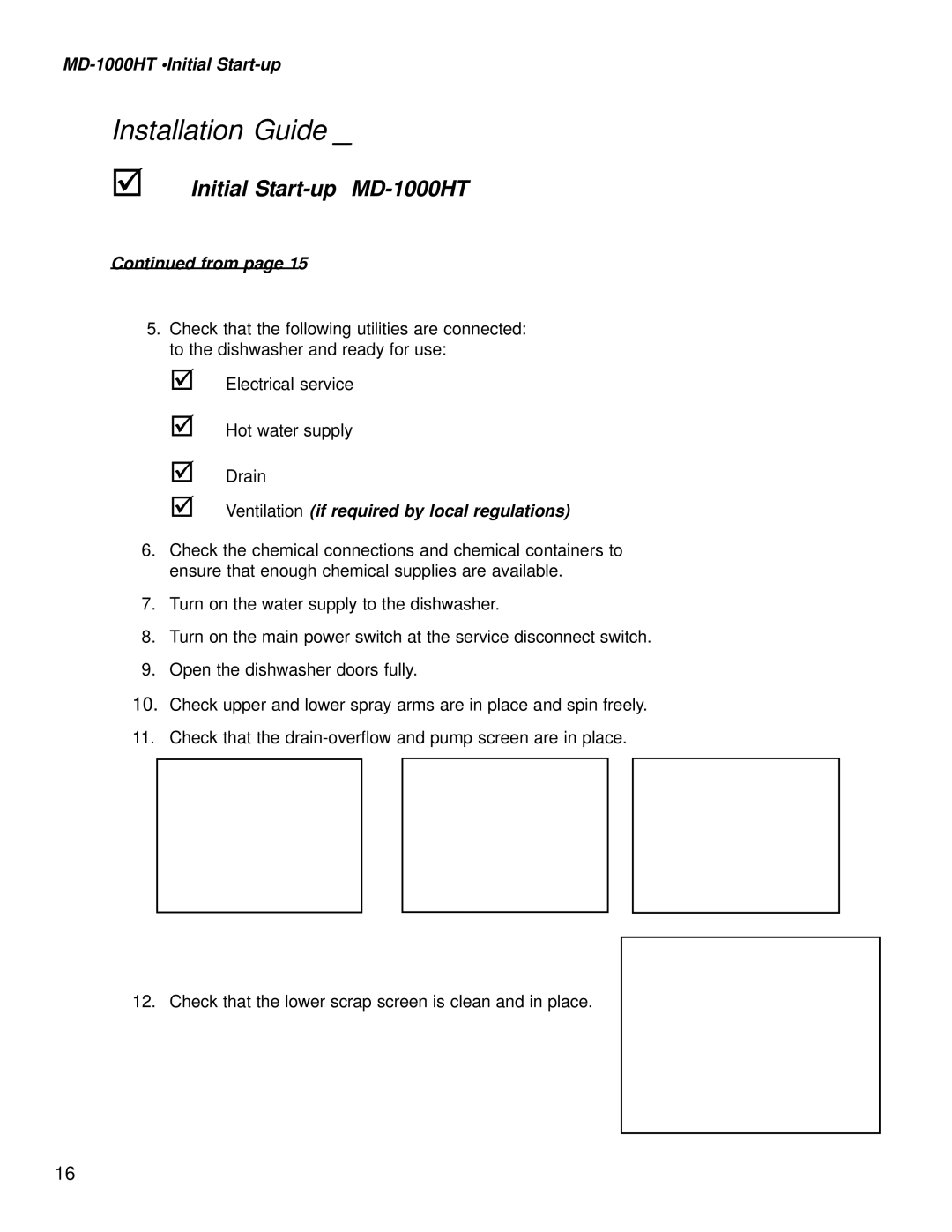 Moyer Diebel MD-1000LT, MD1000HT manual From, Ventilation if required by local regulations 