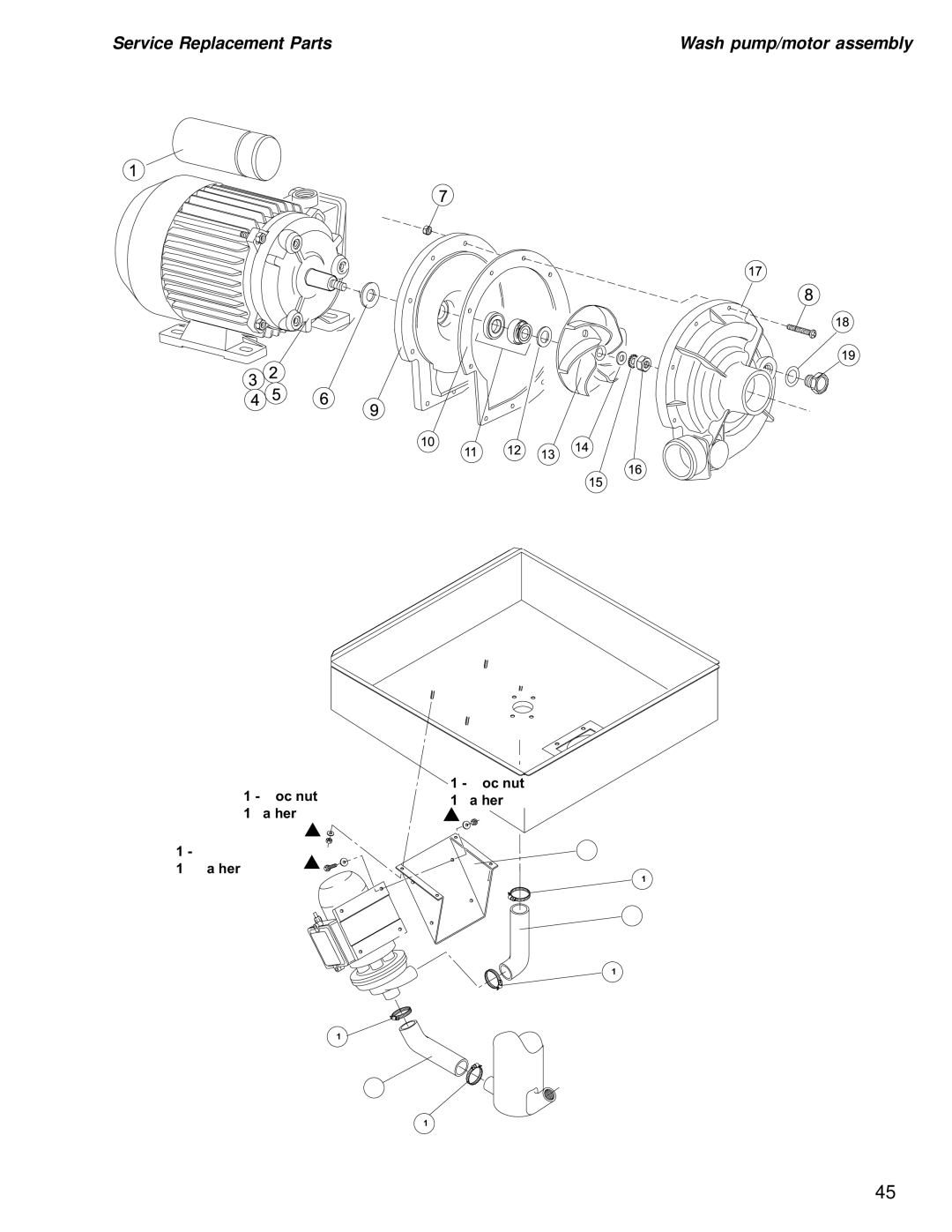 Moyer Diebel MD1000HT, MD-1000LT manual Service Replacement Parts 