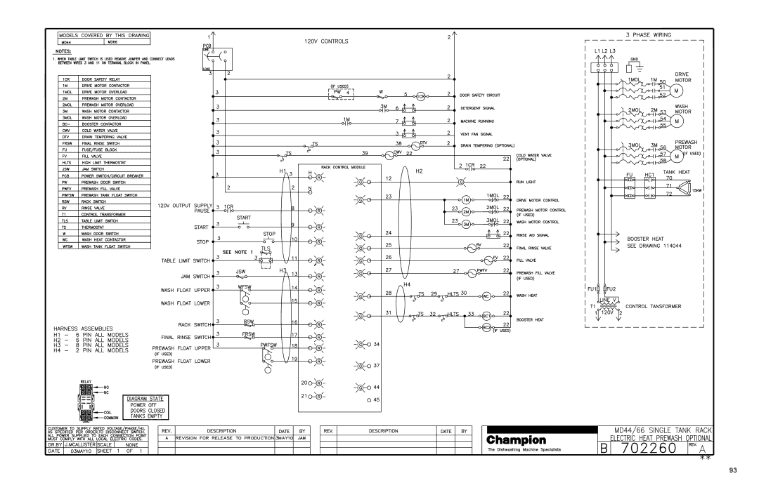 Moyer Diebel MD-44, MD-66 operation manual 