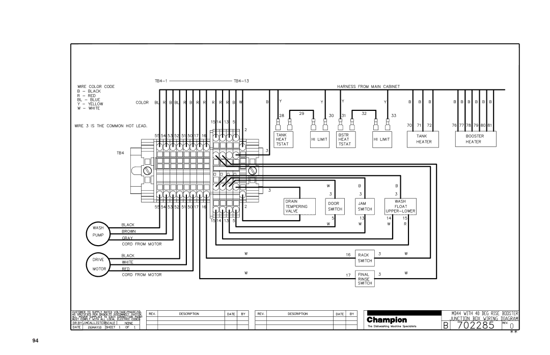 Moyer Diebel MD-66, MD-44 operation manual 