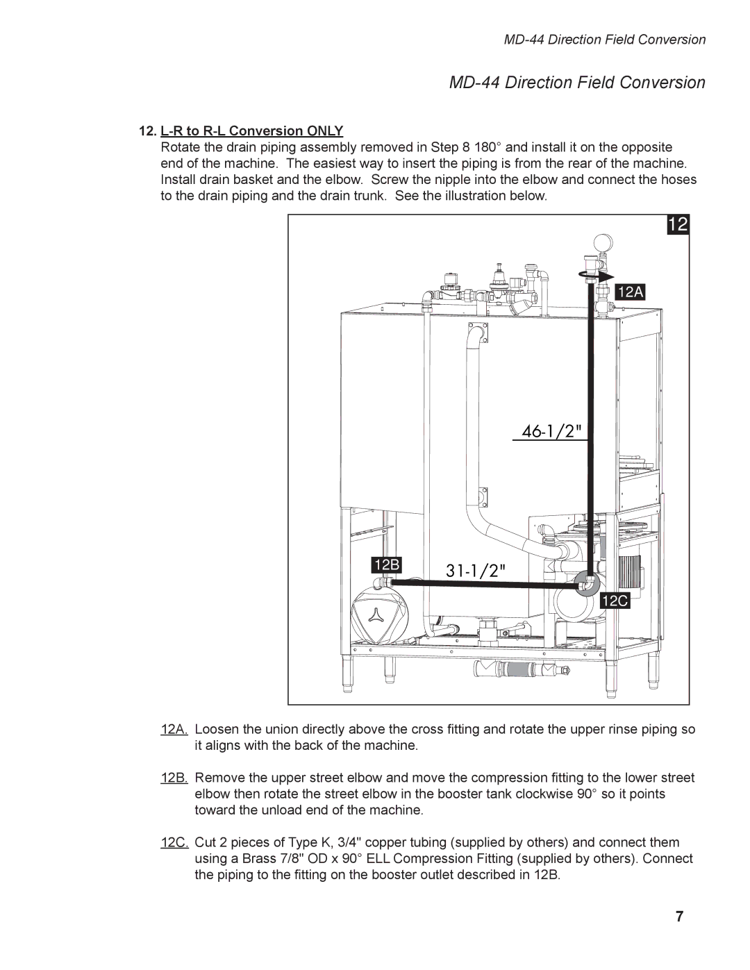 Moyer Diebel MD-44, MD-66 operation manual 46-1/2 