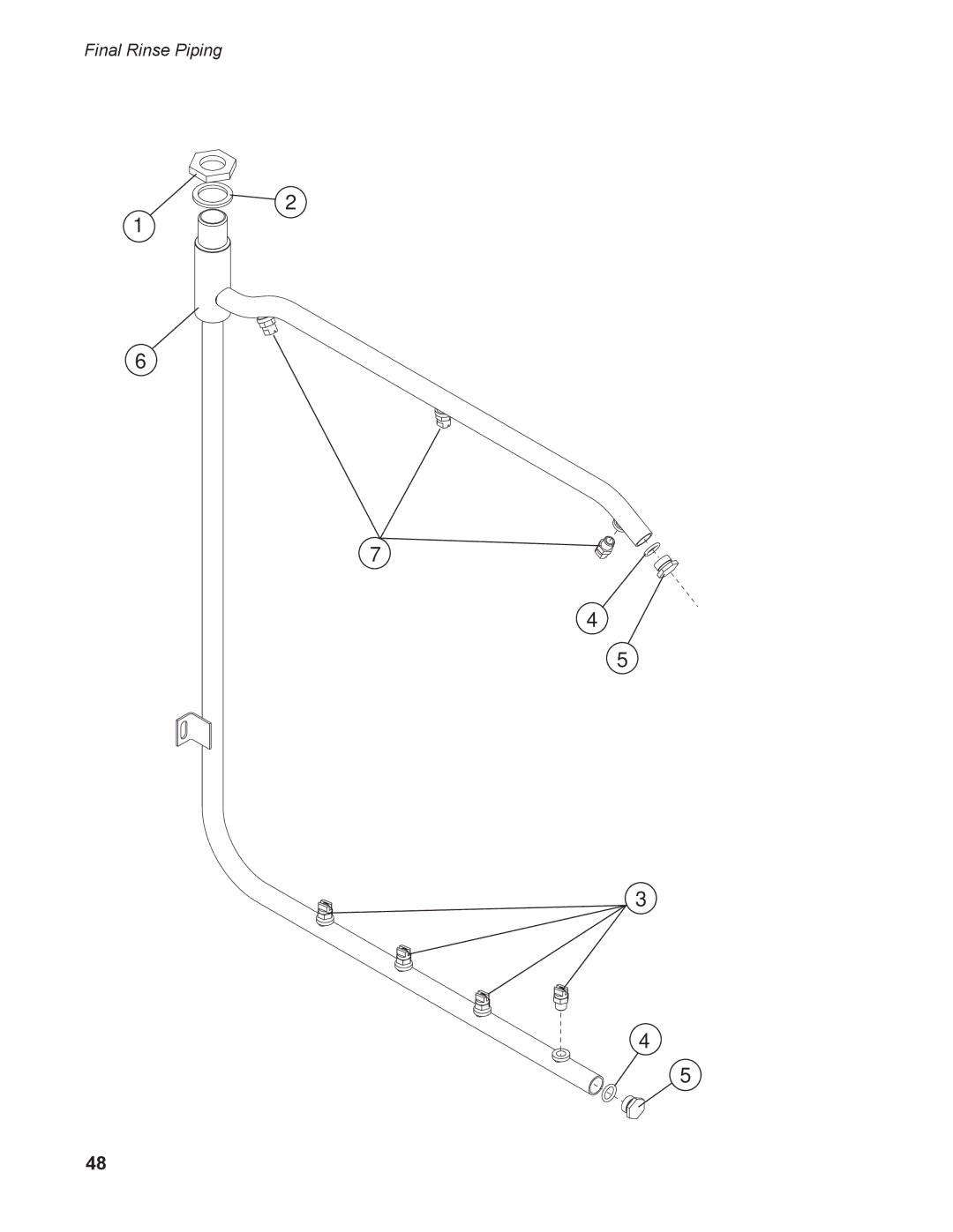 Moyer Diebel MD-66, MD-44 operation manual Final Rinse Piping 