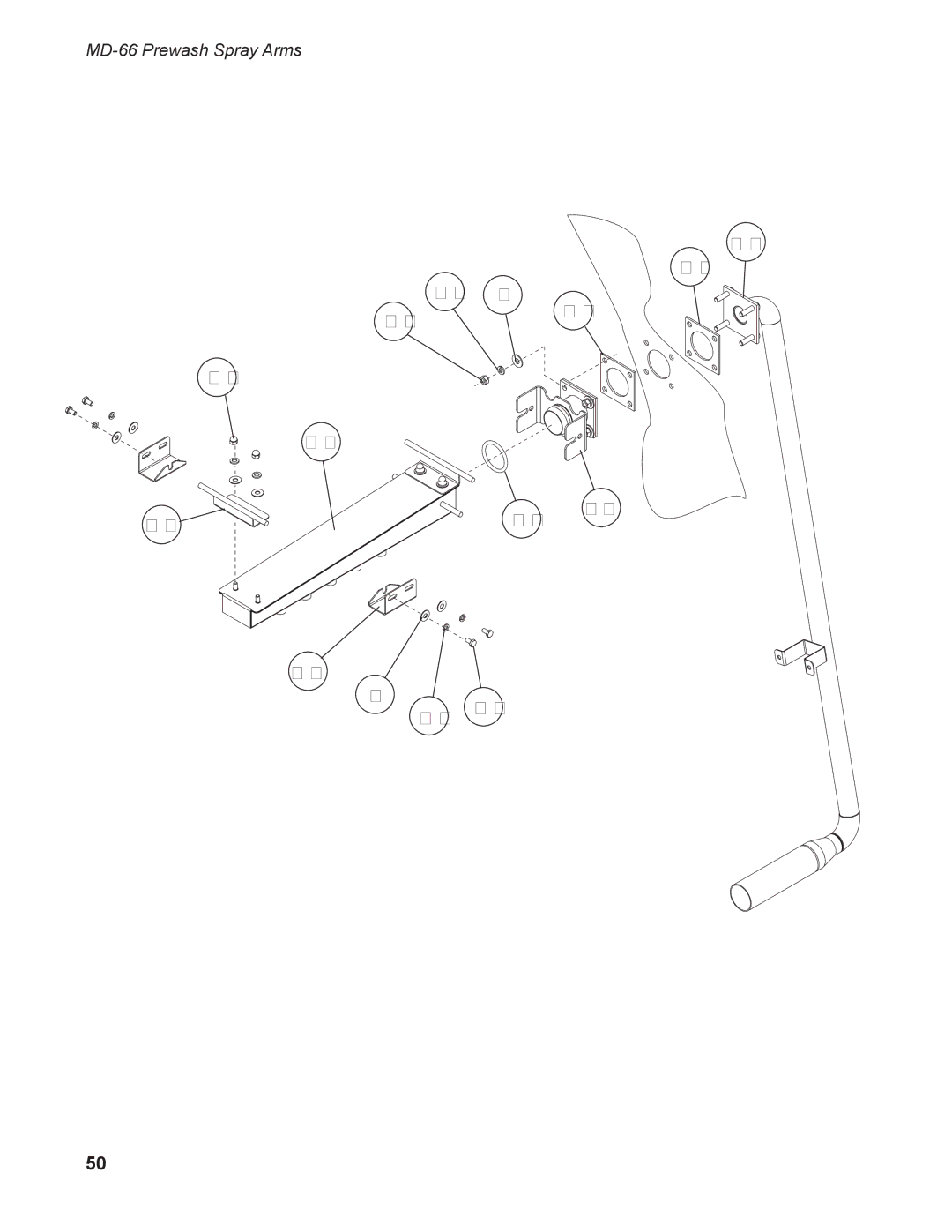 Moyer Diebel MD-44 operation manual MD-66 Prewash Spray Arms 