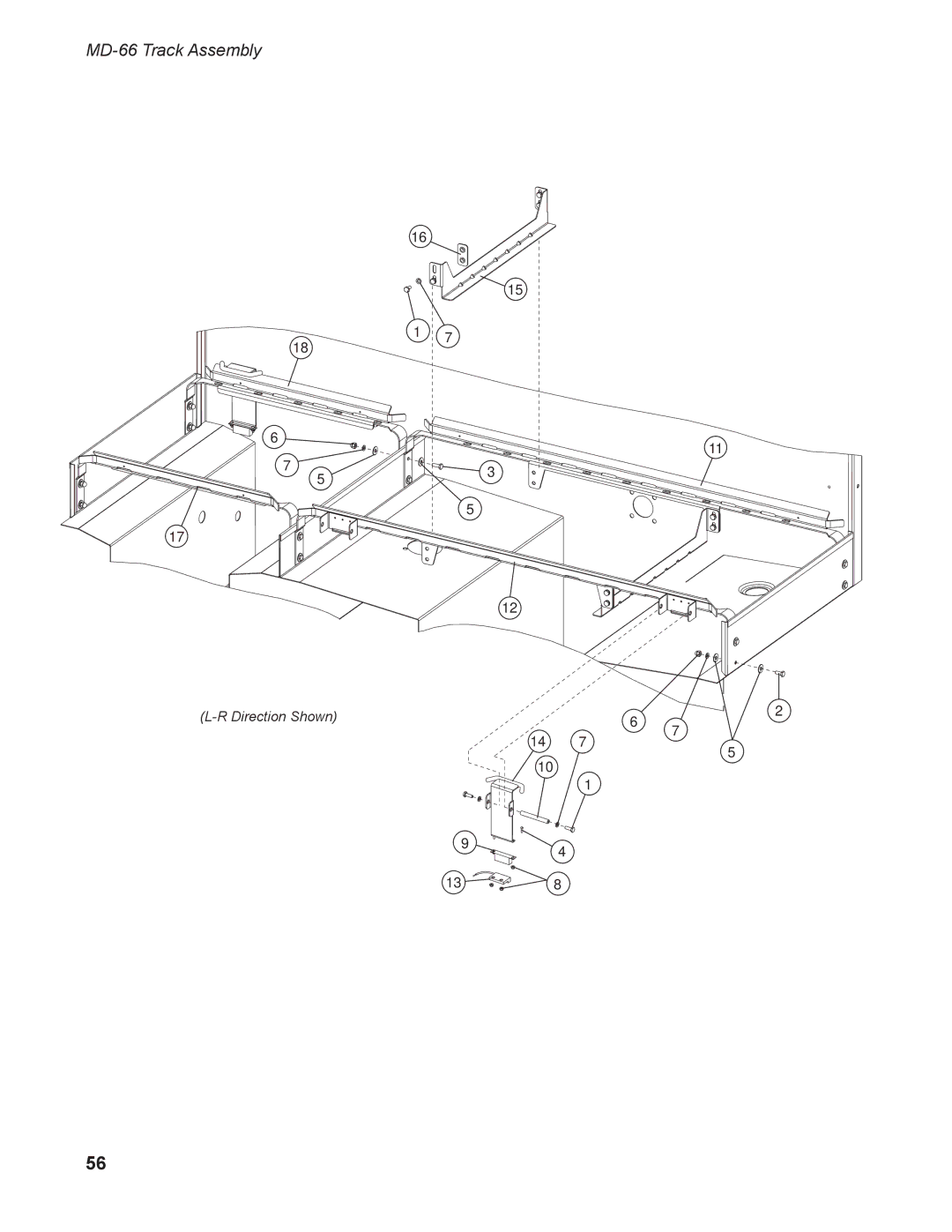 Moyer Diebel MD-44 operation manual MD-66 Track Assembly 