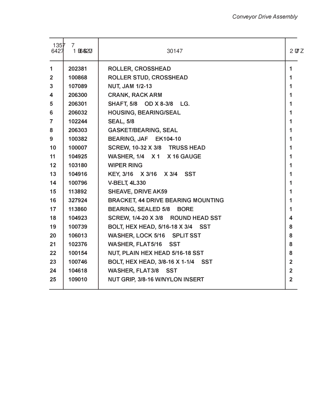 Moyer Diebel MD-44 ROLLER, Crosshead, Roller STUD, Crosshead, CRANK, Rack ARM, Housing, Bearing/Seal, GASKET/BEARING, Seal 